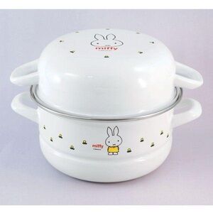 Miffy Bunny Fuji Enamel Steamer (2.4L) Mini Steamer Kitchen